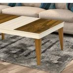Orta Sehpa 11811 Osm Kasalı Klasik Model Parlak Ceviz Krem Kayin Ayak El Yapim