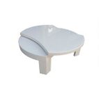 Orta Sehpa 13771 Model Mdf Tabla Kayın Retro Ayak Parlak Beyaz Lake El Yapım