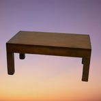 Orta Sehpa 17782 Klasik Model Ahşap Kutu Küt Ayak Mdf Ceviz Natüre Tabla El Yapım