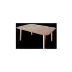 Orta Sehpa 18523 RETRO Model Ahşap Kayın Ayak MDF HAM Soft çizgi Tabla El Yapım