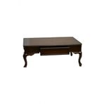 Orta Sehpa 18524 Klasik Model Kayın Aslan Ayak MDF Tabla ceviz Natüre El Yapım