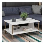 Orta Sehpa Alone Modern Ahşap Ayak - Beyaz