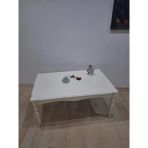 Orta Sehpa Demonte 90686 Model Kayın Aslan Retro Ayak Krem Renk El Yapım