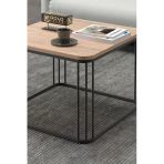Orta Sehpa ve Zigon Sehpa Oval Lüx 5'li Set Beyaz