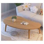 Orta Yüzyıl Modern Küçük Sehpa Oturma Odası için Katı Masa Ayakları ile Japon Tarzı Yan Sehpa Küçük Alanlar için C L60* W40CM/L23.6* W15.7IN