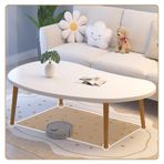 Orta Yüzyıl Modern Küçük Sehpa Oturma Odası için Masif Masa Ayakları ile Japon Tarzı Çay Masası Küçük Alanlar için (L60*G40CM)