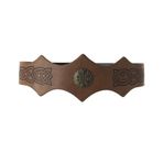 Ortaçağ Kabartmalı Suni Deri Başlık, Retro Viking Rönesans Ayarlanabilir Kafa Bandı, Cosplay LARP Kostüm Aksesuarları Kahverengi