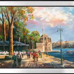 Ortaköy Camii Motifli Kanvas Tablo DBSANAT1304313