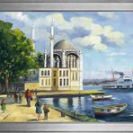 Ortaköy Camii Motifli Kanvas Tablo DBSANAT1337413