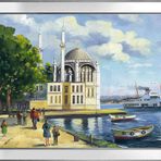 Ortaköy Camii Motifli Kanvas Tablo DBSANAT1337513