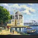 Ortaköy Camii Motifli Kanvas Tablo DBSANAT1337713