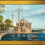 Ortaköy Camii Motifli Kanvas Tablo DBSANAT13865