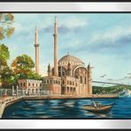 Ortaköy Camii Motifli Kanvas Tablo DBSANAT1386613