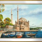Ortaköy Camii Motifli Kanvas Tablo DBSANAT13882