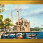 Ortaköy Camii Motifli Kanvas Tablo DBSANAT1388313