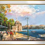 Ortaköy Camii Motifli Kanvas Tablo DBSANAT13891