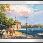 Ortaköy Camii Motifli Kanvas Tablo DBSANAT13893