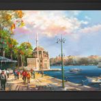 Ortaköy Camii Motifli Kanvas Tablo DBSANAT13894