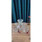 ORTAKÖYCENNETİ 6 ad Cam ayaklı dondurmalık çerez kasesi 110 ML HACİM 8 cm boyu 9 cm ağız ölçüsü
