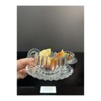 ORTAKÖYCENNETİ 6 Kişilik 12 Parça Kristal Çerezlik, Şekerlik, Reçellik, Cam Kase