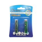 Ortec 1.2 V 1100 mAh Ni-mh Aaa Şarj Edilebilir İnce Kalem Pil