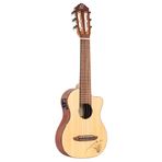Ortega RGL5CE Laser Engraved Motif Elektro Klasik Travel Gitar