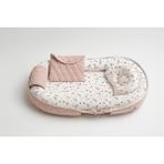 Orthomatt Deluxe Babynest Taşınabilir Bebek Yuvası, Bebek Bakım Çantası, Bebek Yatağı, Uyku Konsepti - Pembe