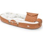 Orthomatt Deluxe Babynest Taşınabilir Bebek Yuvası - Beyaz - Kahverengi - 50 x 100 x 13 cm
