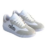 Ortopedik Bağcıklı Spor Ayakkabı, Unisex Sneaker, Faylon Taban, Pad'li İç Taban, Günlük Rahat Kullanım, Siyah ve Beyaz (Beyaz, EU Ayakkabı Beden Sistemi, Yetişkin, Kadın, Sayısal, Orta, 39)