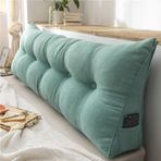 Ortopedik Bel Desteği Okuma ve Dinlenme için Kama Yastığı Yatak Başlığı Yurt Odası için Rahat Üçgen Yastık Daha İyi Duruş için Daybed Konumlandırma Desteği.