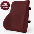 "ortopedik Bel Yastığı – Çalışma ve Araç Koltuğu Için Ergonomik Destek" - 43 x 18 cm - Bordo