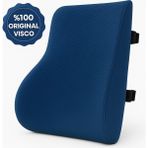 "ortopedik Bel Yastığı – Çalışma ve Araç Koltuğu Için Ergonomik Destek" - 43 x 18 cm - Mavi