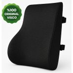 "ortopedik Bel Yastığı – Çalışma ve Araç Koltuğu Için Ergonomik Destek" - 43 x 18 cm - Siyah