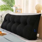 Ortopedik Hafızalı Köpük Üçgen Kama Yastığı, Çıkarılabilir Başlıklı Bel Desteği Yastığı, Kanepe, Gündelik, Yatak için Yumuşak Okuma Yastığı, Ergonomik Sırtlık, Konumlandırma Desteği 180x50x20 cm