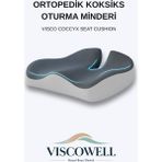 Ortopedik Koksiks Oturma Minderi Oturma Simidi Koltuk Sandalye Minderi Kuyruk Sokumu Yastığı - Geometrik - 1