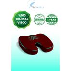 Ortopedik Oturma Minderi | Kalça ve Bel Desteği, Ofis – Ev – Araba Kullanımına Uygun - 53 x 37 cm - Bordo