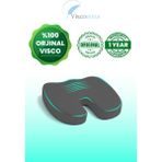 Ortopedik Oturma Minderi | Kalça ve Bel Desteği, Ofis – Ev – Araba Kullanımına Uygun - 53 x 37 cm - Gri
