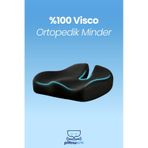 Ortopedik Oturma Simidi Sandalye Minderi Kuyruk Sokumu Yastığı Siyah