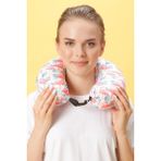 Ortopedik Seyahat Yastığı Visco Boyun Yastığı - Flamingo - 30 x 30 cm - Açık Pembe
