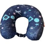 Ortopedik Seyahat Yastığı Visco Boyun Yastığı - Travel - 30 x 30 cm - Mavi