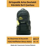 Ortopedik Su Geçirmez Konfor Modeli Fermuarlı Büyük Boy Çok Gözlü Bölmeli Kamp Outdoor Sırt Çantası - Tek Ebat - --Siyah