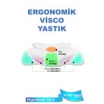 Ortopedik Visco Yastık Boyun Fıtığı Boyun Ağrısı Destekli Güzellik Yastığı Royalrelax Beyaz