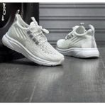 Ortopedik Yumuşak Taban Günlük Yazlık Sneaker Spor Ayakkabı Pembe Lila Beyaz Anne Kız Kombini - Gri