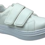 OrtopedikAL 1087 Kız Çocuk Beyaz Cırtlı Sneaker Spor Ayakkabı