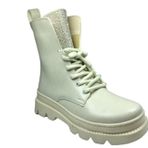 OrtopedikAL 2002 Womenly Style Kadın Ten Bej Rengi Taşlı Postal Bot Bağcıklı Ve Fermuarlı (Bej, EU Ayakkabı Beden Sistemi, Yetişkin, Kadın, Sayısal, Orta, 39)