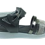 OrtopedikAL Grafen Filet Kız Çocuk Sandalet Platin Şeffaf Taşlı Abiye Ayakkabı