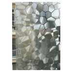 Örtücüm 75 Cm X 1 Metre Buzlu Statik Yapışkansız Kumlama Cam Folyo Ev Balkon Duşakabin Desenli Cam Filmi