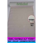 Örtücüm Kaymaz Buzdolabı & Çekmece İçi Matı - Bej Desensiz Çok Amaçlı Raf Örtüsü