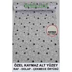 Örtücüm Kaymaz Kaydırmaz Pvc Dolap İçi Raf Örtüsü Buzdolabı Çekmece Kaymaz Çok Amaçlı Mutfak Çiçek Desenli