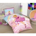 Örtüm Pink Girl Tek Kişilik Pembe Ranforce Uyku Seti
